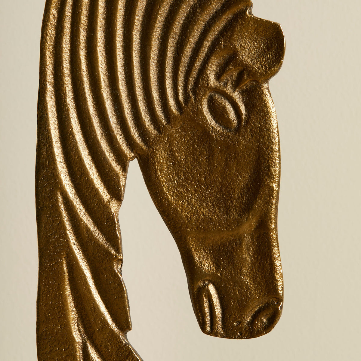 Newbury 44cm Metal Horse Ornament - Gold