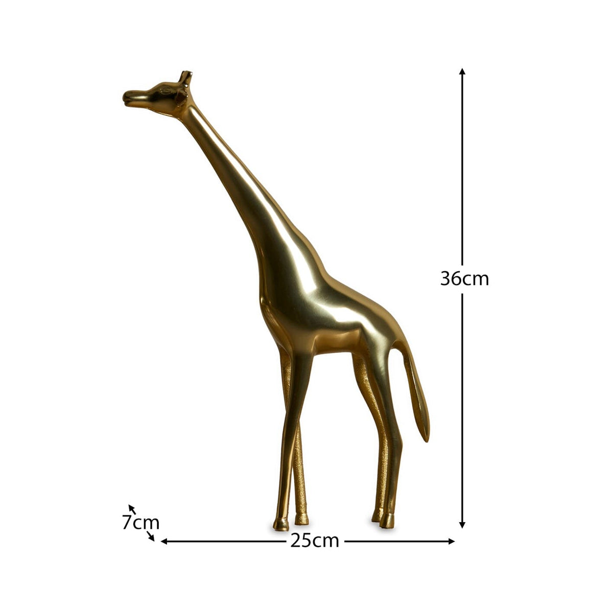 Nakuru Standing Metal Giraffe Ornament - Laura James