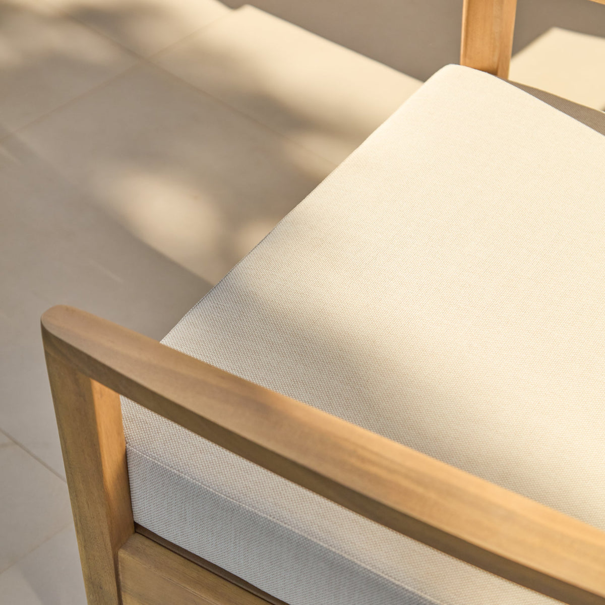 Alora Wooden Garden Cushion Covers - Cream - Laura James