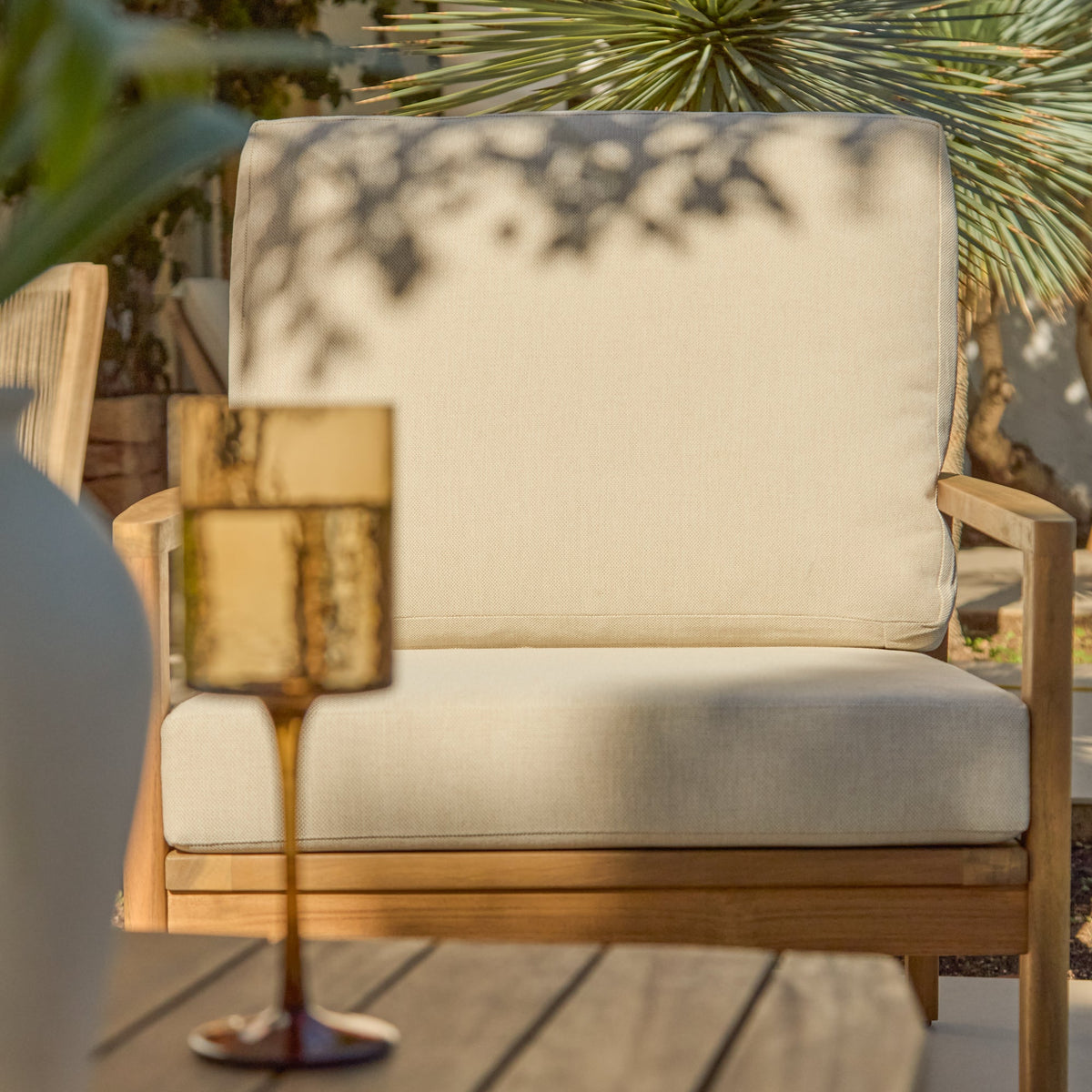 Alora Wooden Garden Cushion Covers - Cream - Laura James