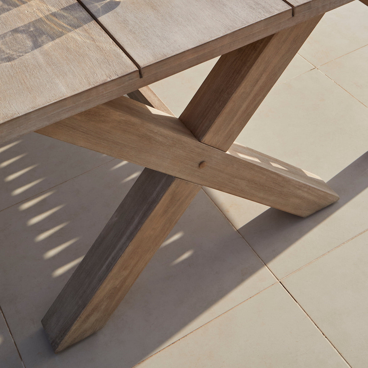Charlotte 6 Seater Wooden Garden Dining Set with Charlotte Benches - Laura James