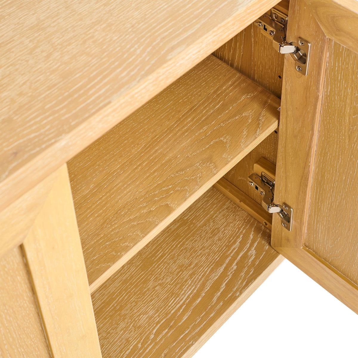 Astrid 3 Door Large Sideboard - Whitewash Oak - Laura James