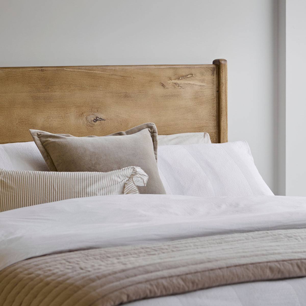 Colton King Size Bed Frame - Mangowood - Laura James