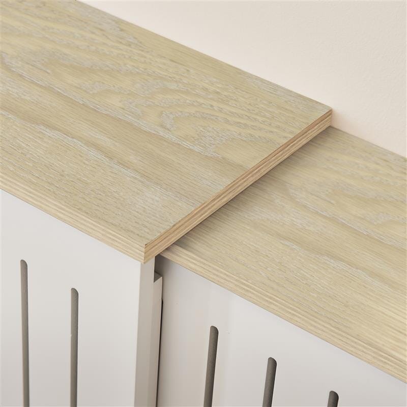 Elspeth Extending Radiator Cover - Whitewash Oak - Laura James