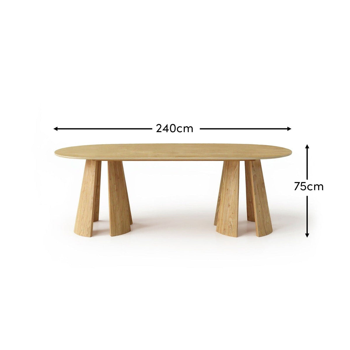 Farren Whitewash Oak Oval Dining Table - Laura James