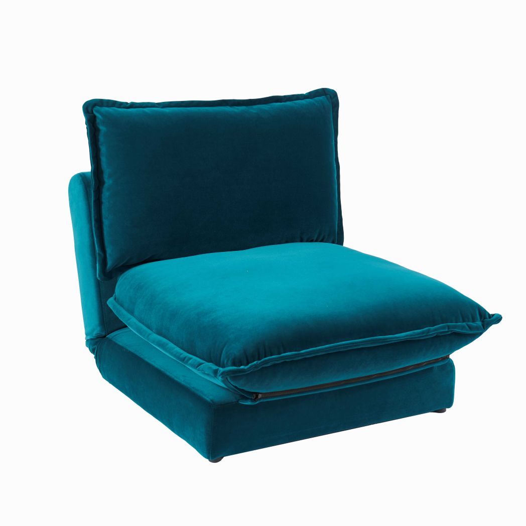 Harlow Single Sofa Bed - Soft Teal - Laura James
