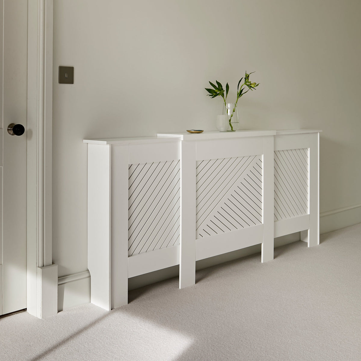 Jack Extending Radiator Cover - White - Laura James