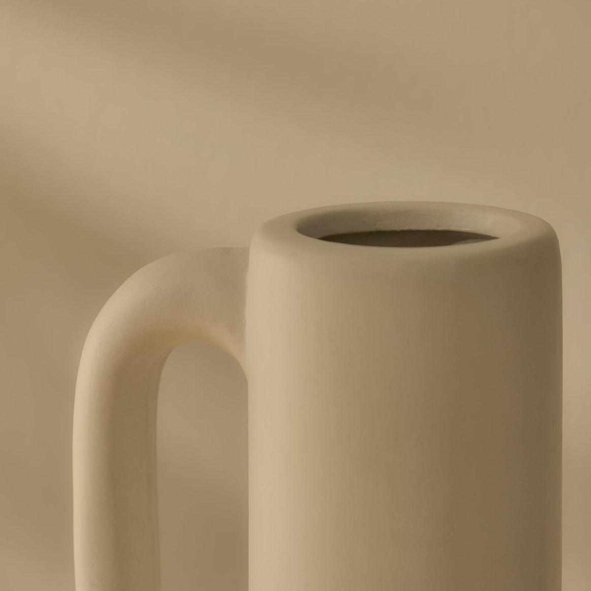 Kalera 30cm Terracotta Jug - White