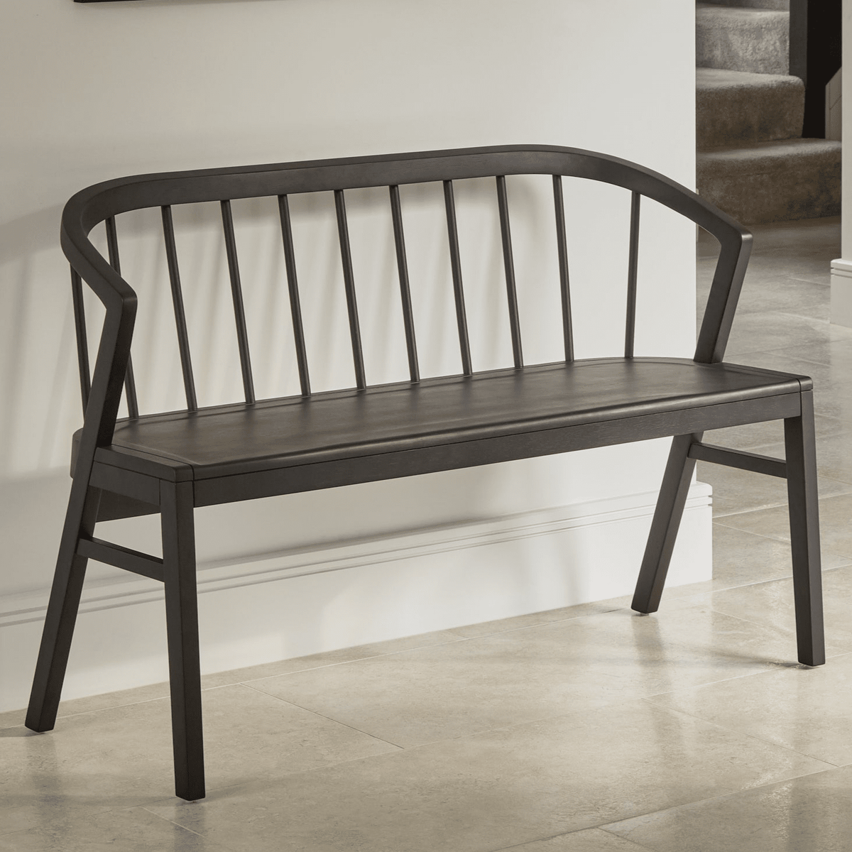 Mabel 120cm Bench - Black Oak - Laura James