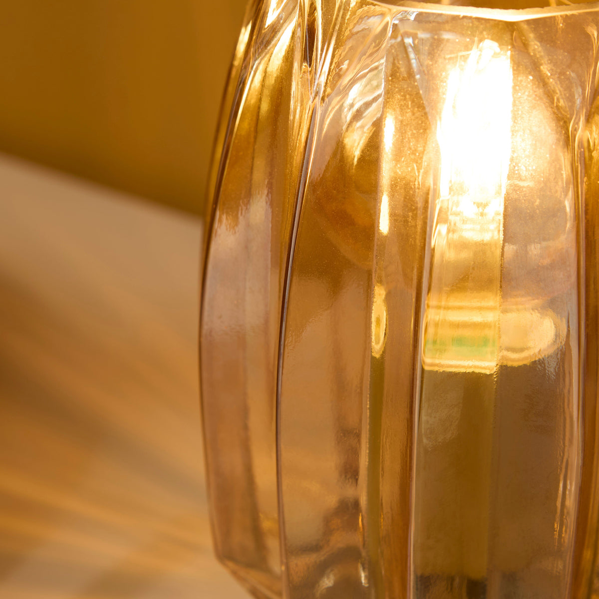 Pimlico 20cm Glass Lamp - Champagne - Laura James