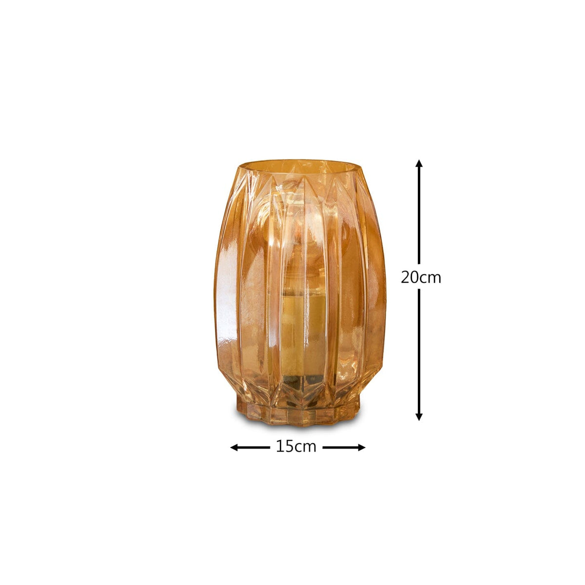Pimlico 20cm Glass Table Lamp - Laura James