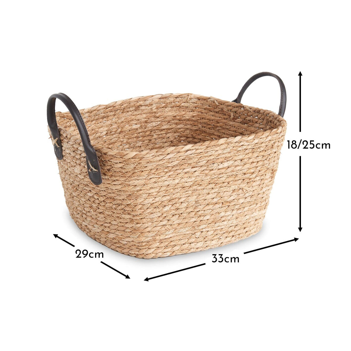 Shaldon Rectangular Basket - Natural - Laura James