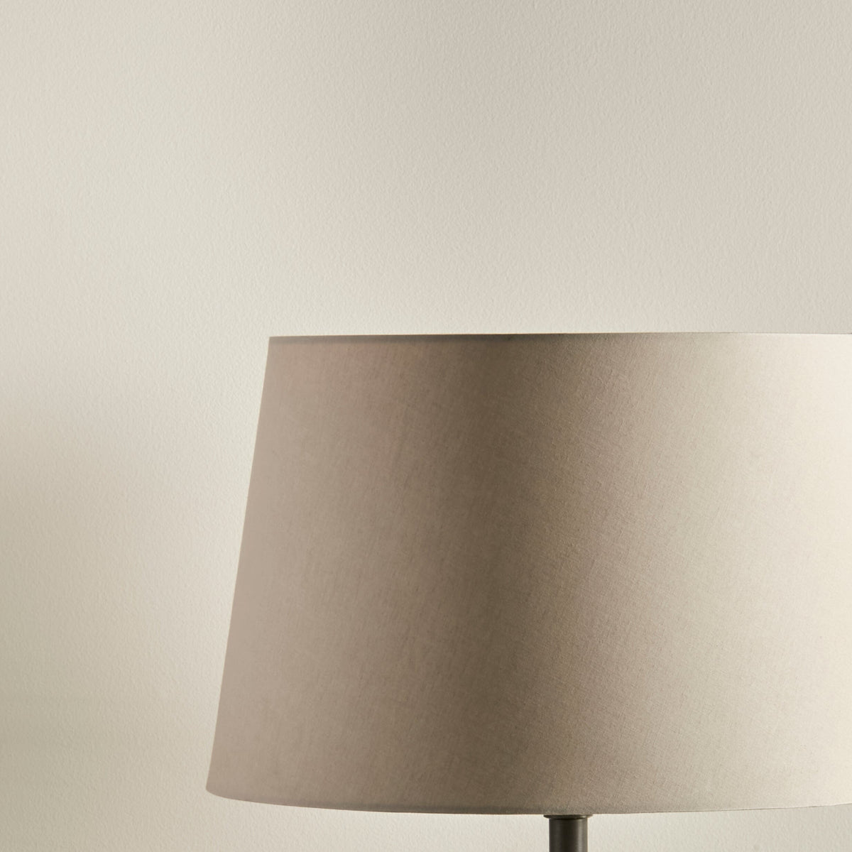 Outlet - Coningsby Cotton Taupe Lamp Shade - 35cm