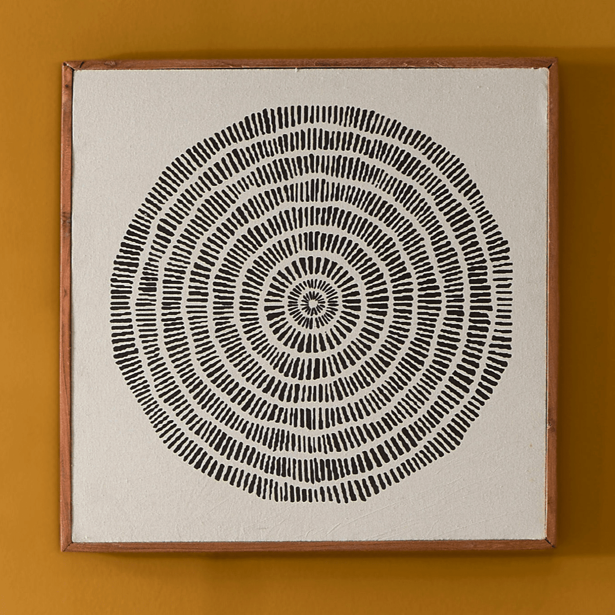 Umari 50x50cm Wall Art - Circle Print on Cotton - 1 - Laura James