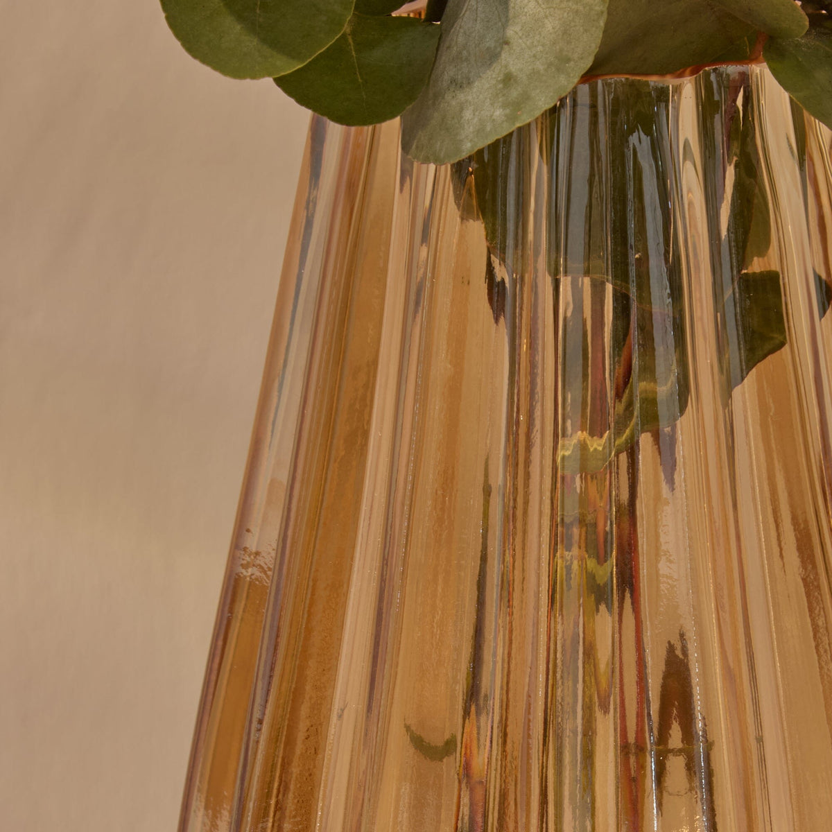 Veneto 26cm Glass Vase - Champagne - Laura James