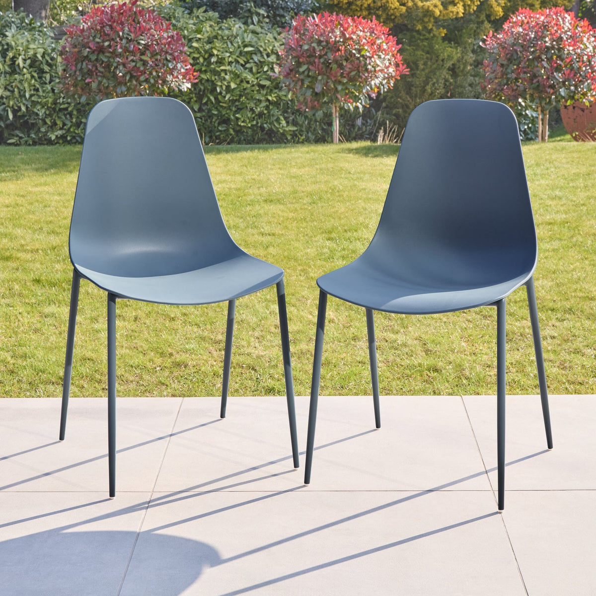 Wren Blue Dining Chairs - Set of 4 - Laura James