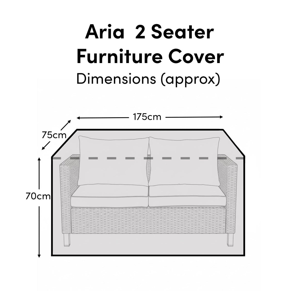 Aria Seater Furniture Cover - Laura James