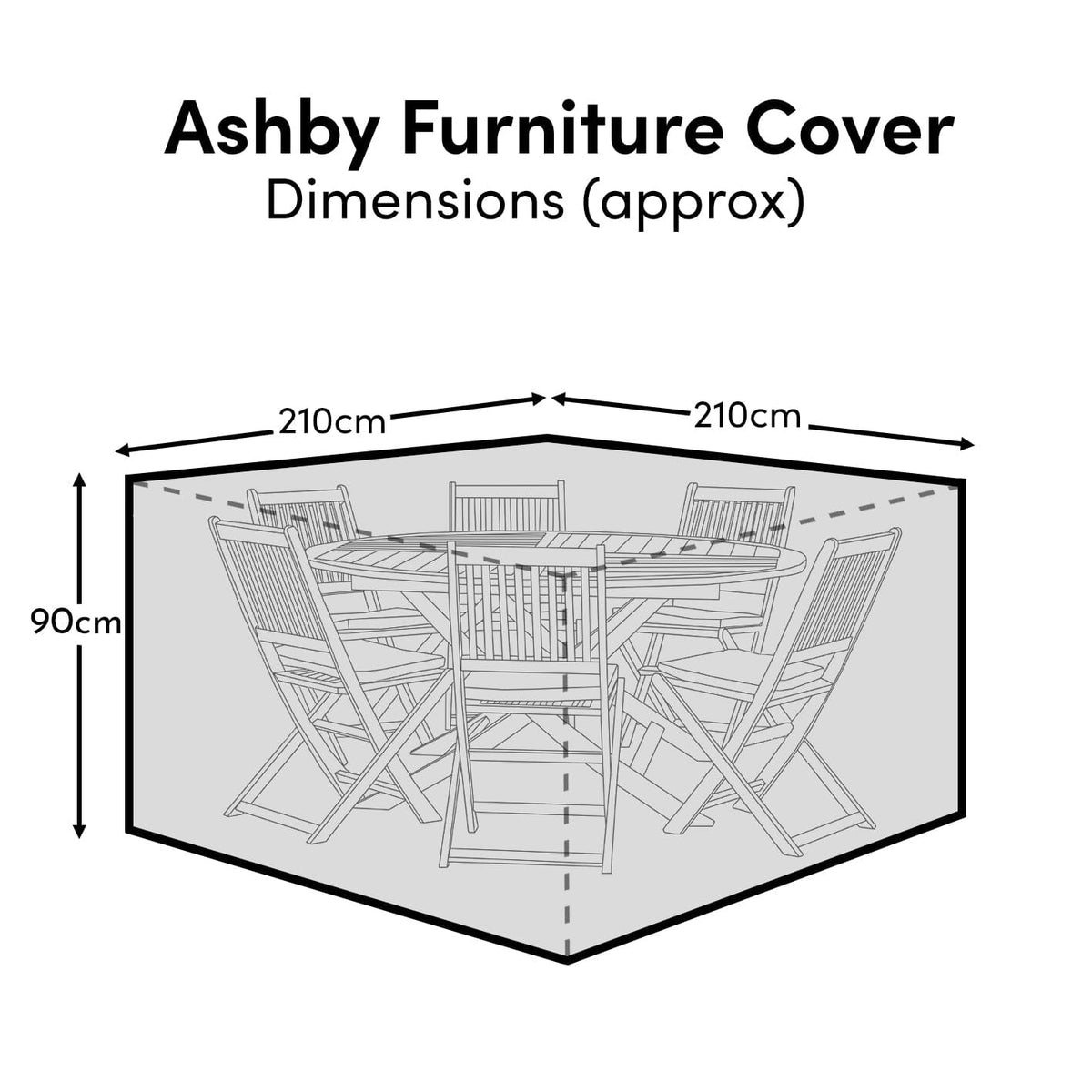 Ashby 6 Seater Furniture Cover - Laura James