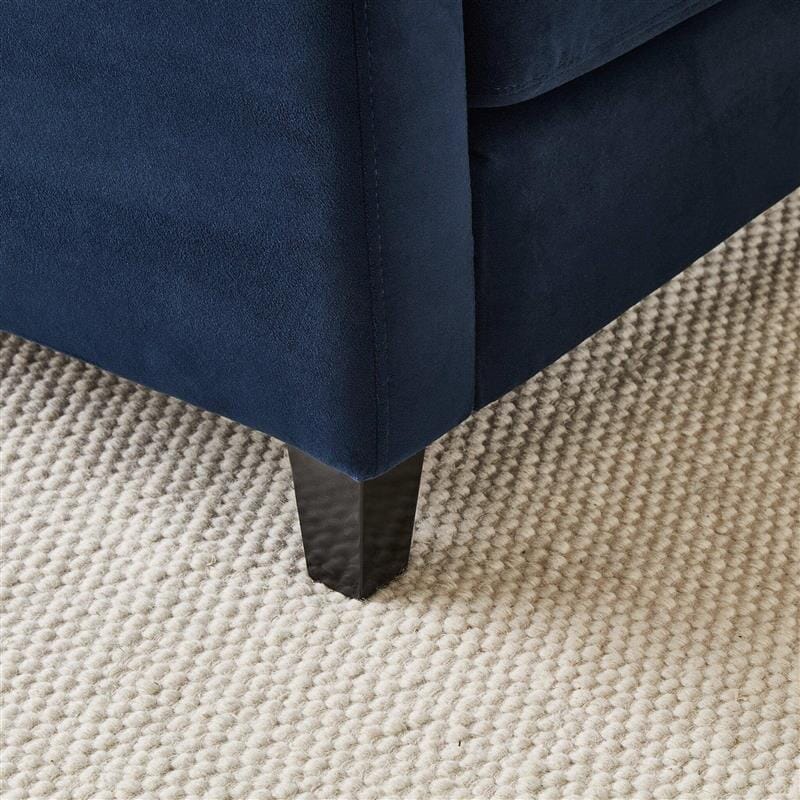 Ava Corner Sofa - Ink with Black Oak Legs - Laura James
