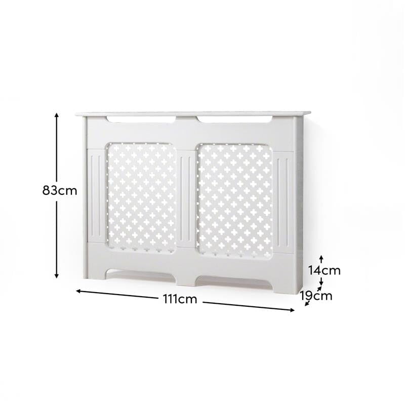 Edith Radiator Cover - White - Medium - Laura James