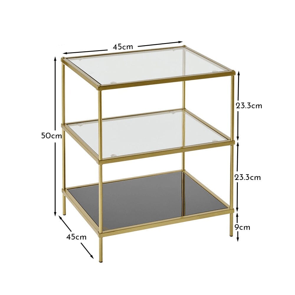 Evelyn Gold Side Table