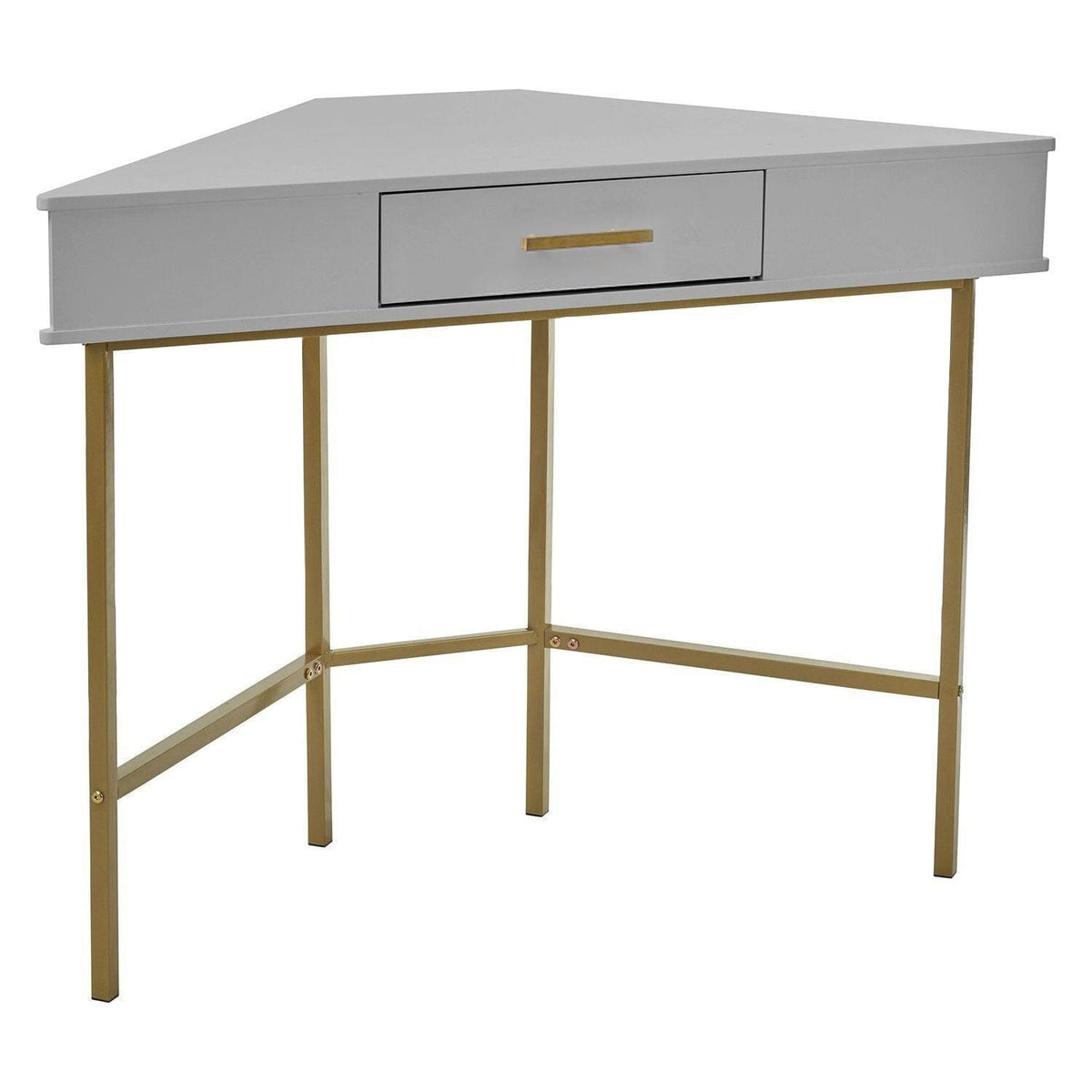 Marie Corner Desk - Grey - Laura James