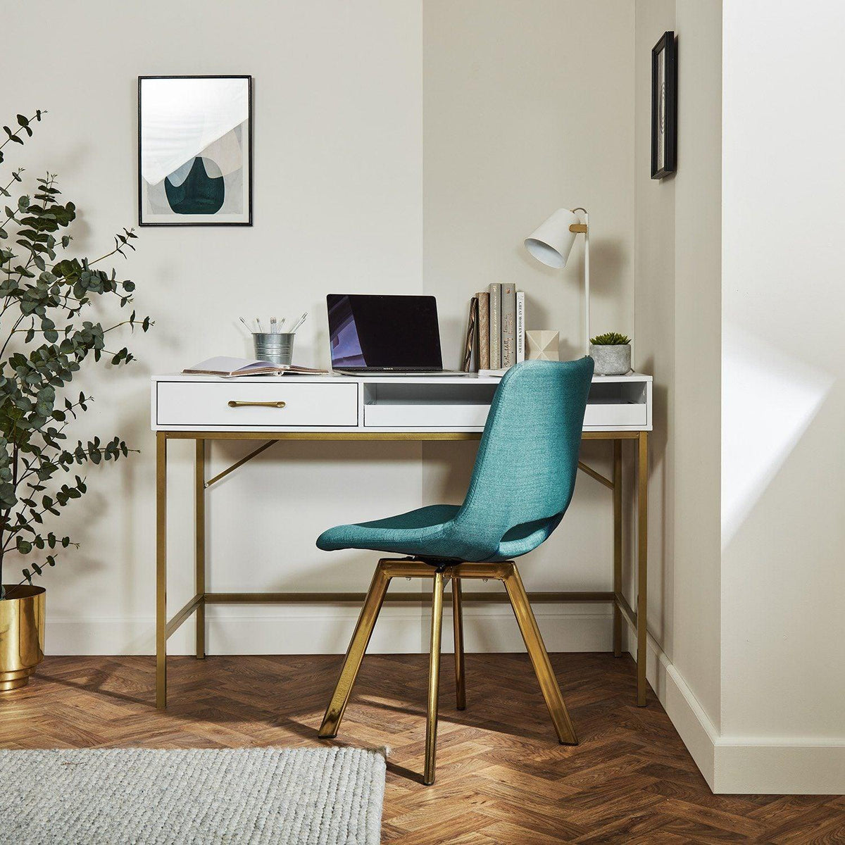 Marie desk - white - Laura James