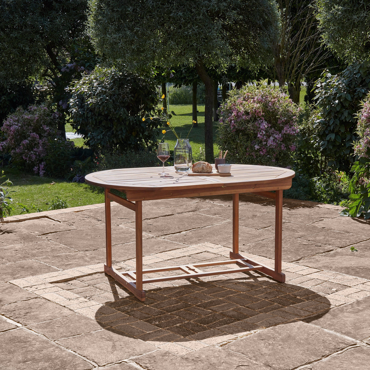 Oakley 4 Seater Wooden Extendable Garden Dining Set - Laura James