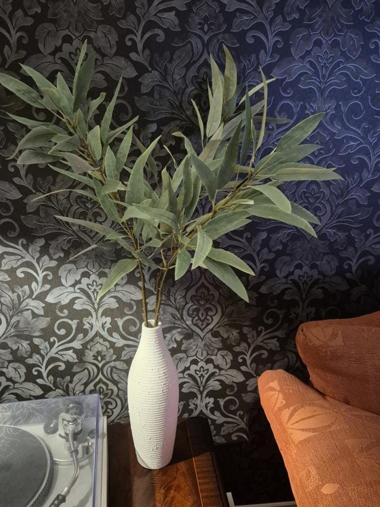 Ripley Ceramic Vase - Concrete Effect - 33cm