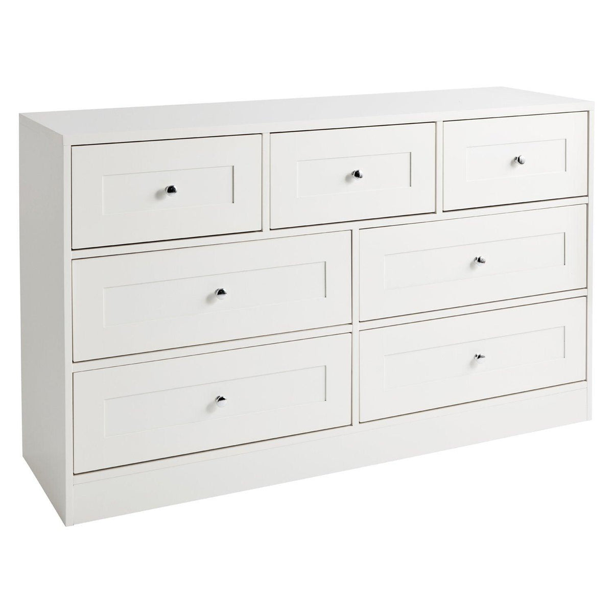 Stevie Chest of Drawers - 3 Over 4 - White - Laura James