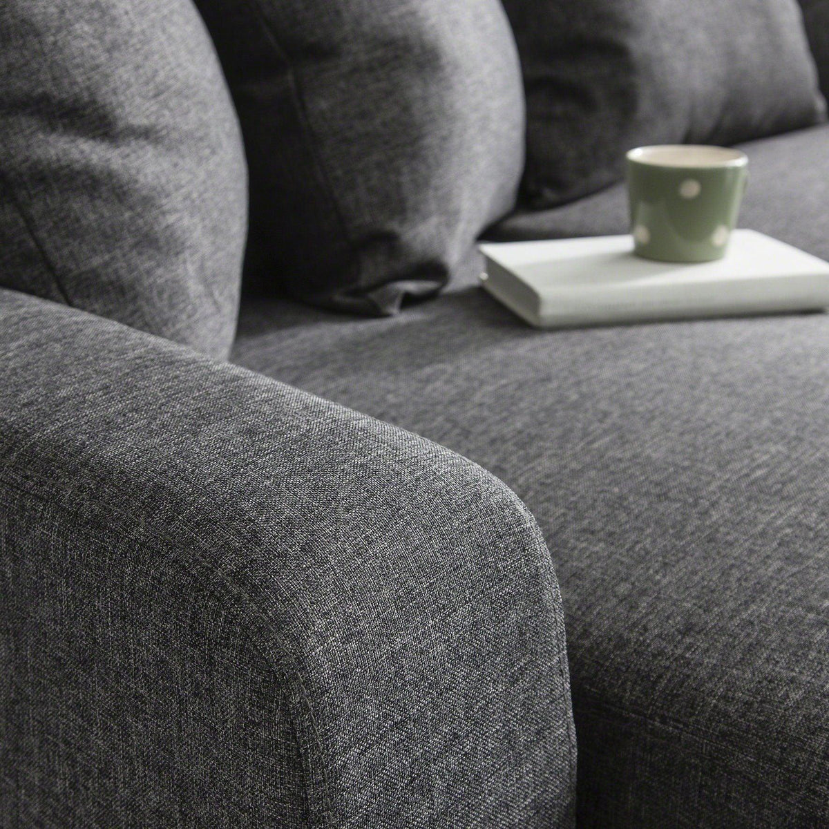 Corner Sofa - Left & Right Side - Grey - Laura James