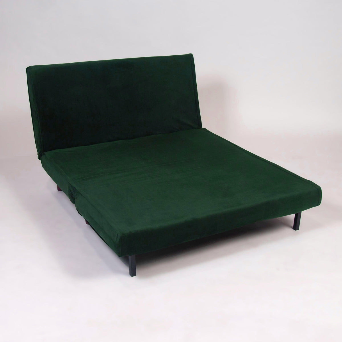 Una Green Velvet Double Sofa Bed