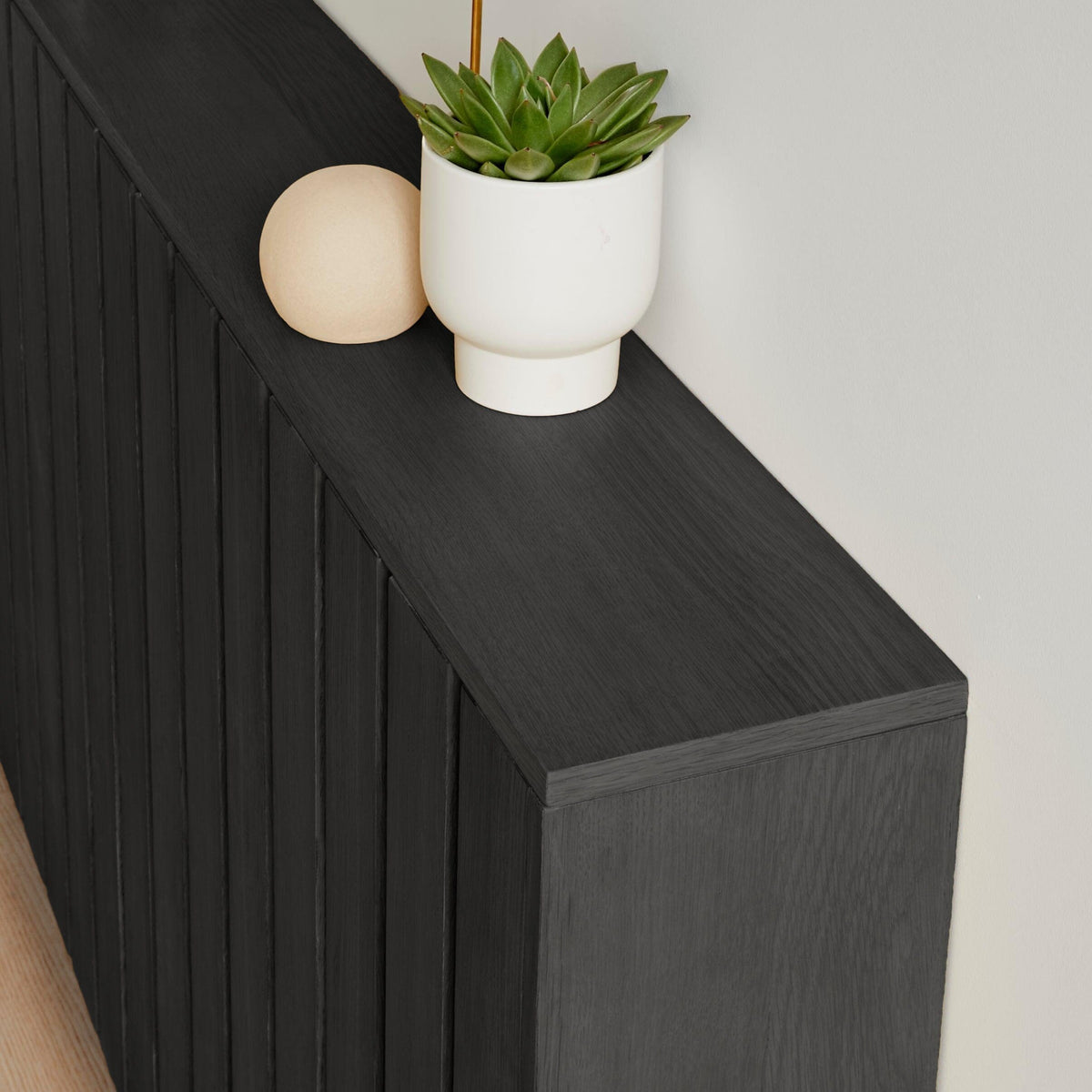Willow Large Radiator Cover in Black Oak - Laura James