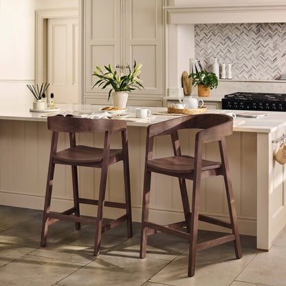 Ella Bar Stool - Coffee Brown