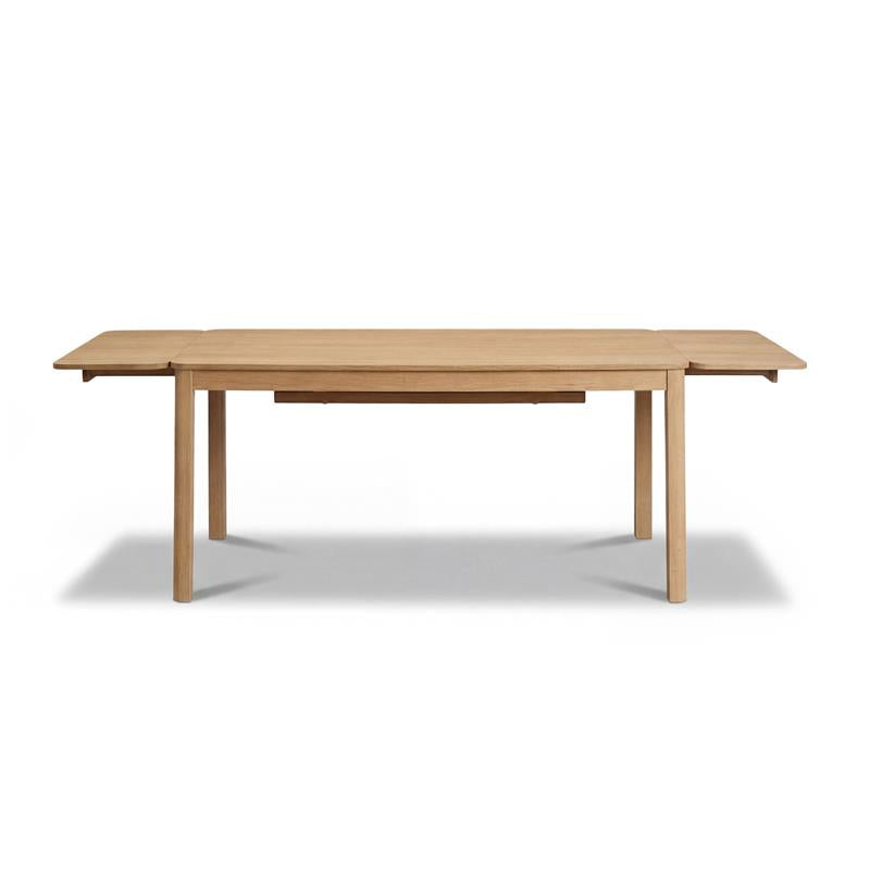 Paul 118-158cm Extending Dining Table & Tilly 150cm Wooden Bench with 2 Tilly 150cm Whitewash Oak Chairs - Laura James