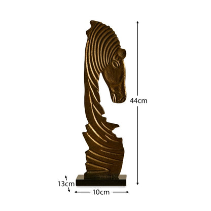 Newbury Large Gold Metal Horse Ornament - Laura James

