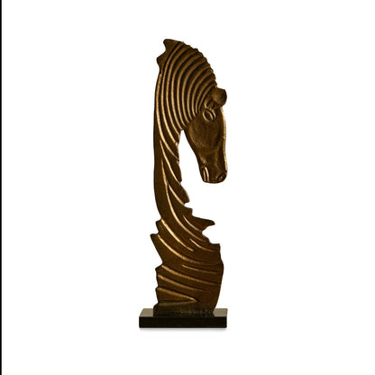 Newbury 44cm Metal Horse Ornament - Gold