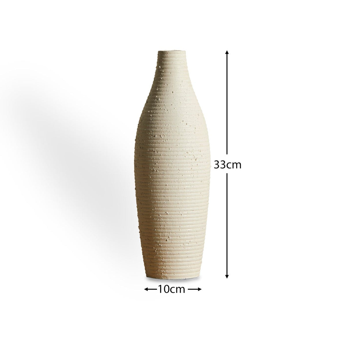 Ripley 33cm Concreate Effect Ceramic Vase - Laura James

