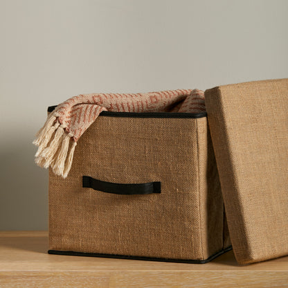 Cara Small Natural Jute Storage Box - Laura James

