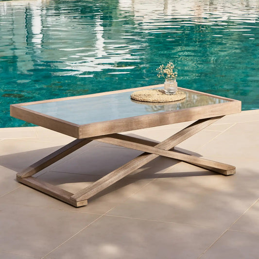 Akira Glass Garden Coffee Table - Laura James