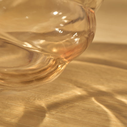 Adria 13cm Glass Vase - Champagne - Laura James
