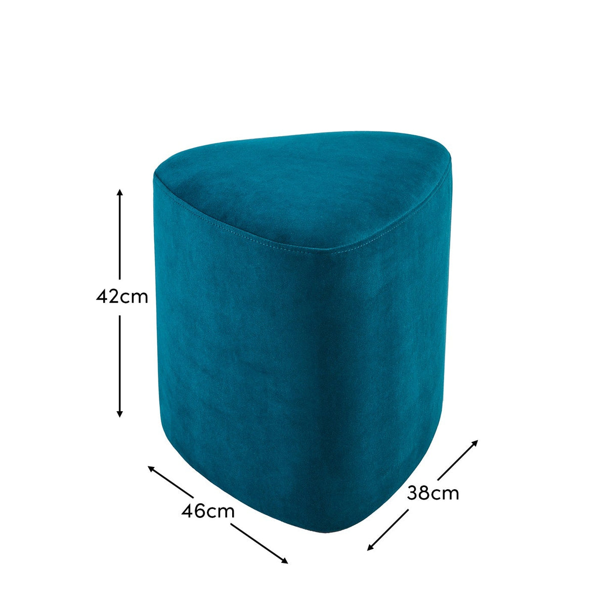 Alder Footstool - Deep Teal - Laura James