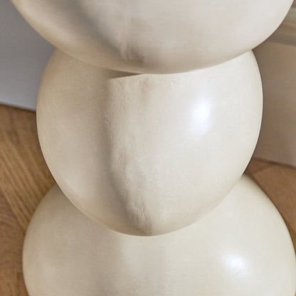Alder Concrete Round Side Table - Sand - Laura James