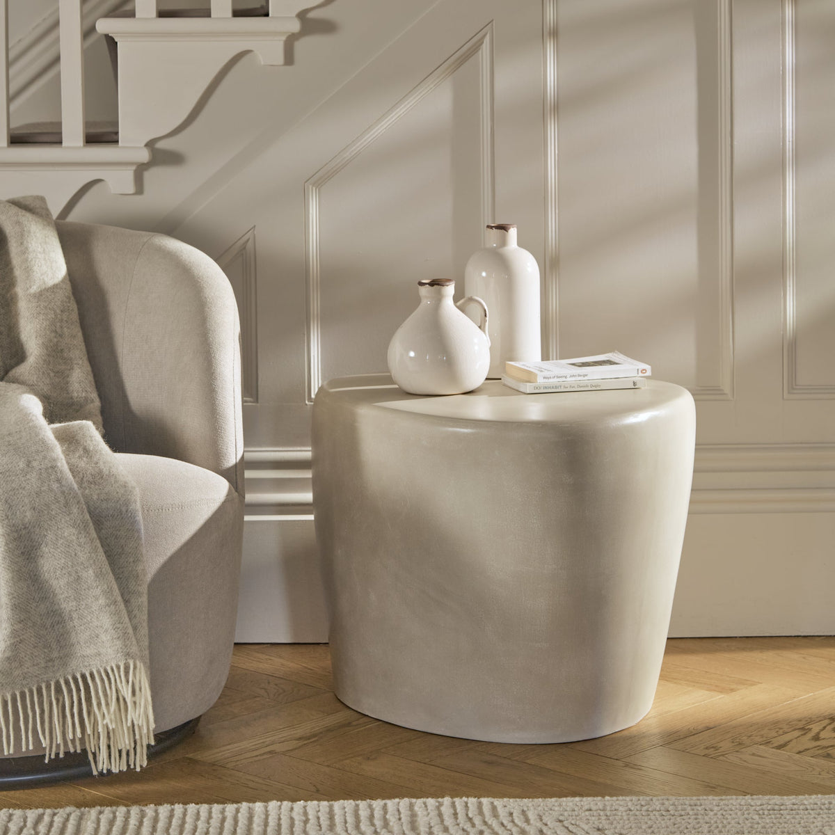 Alder Concrete Coffee Table - Sand - Laura James