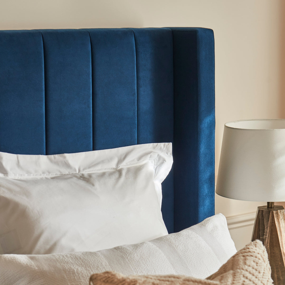 Alice King Ottoman Bed - Ink - Laura James 