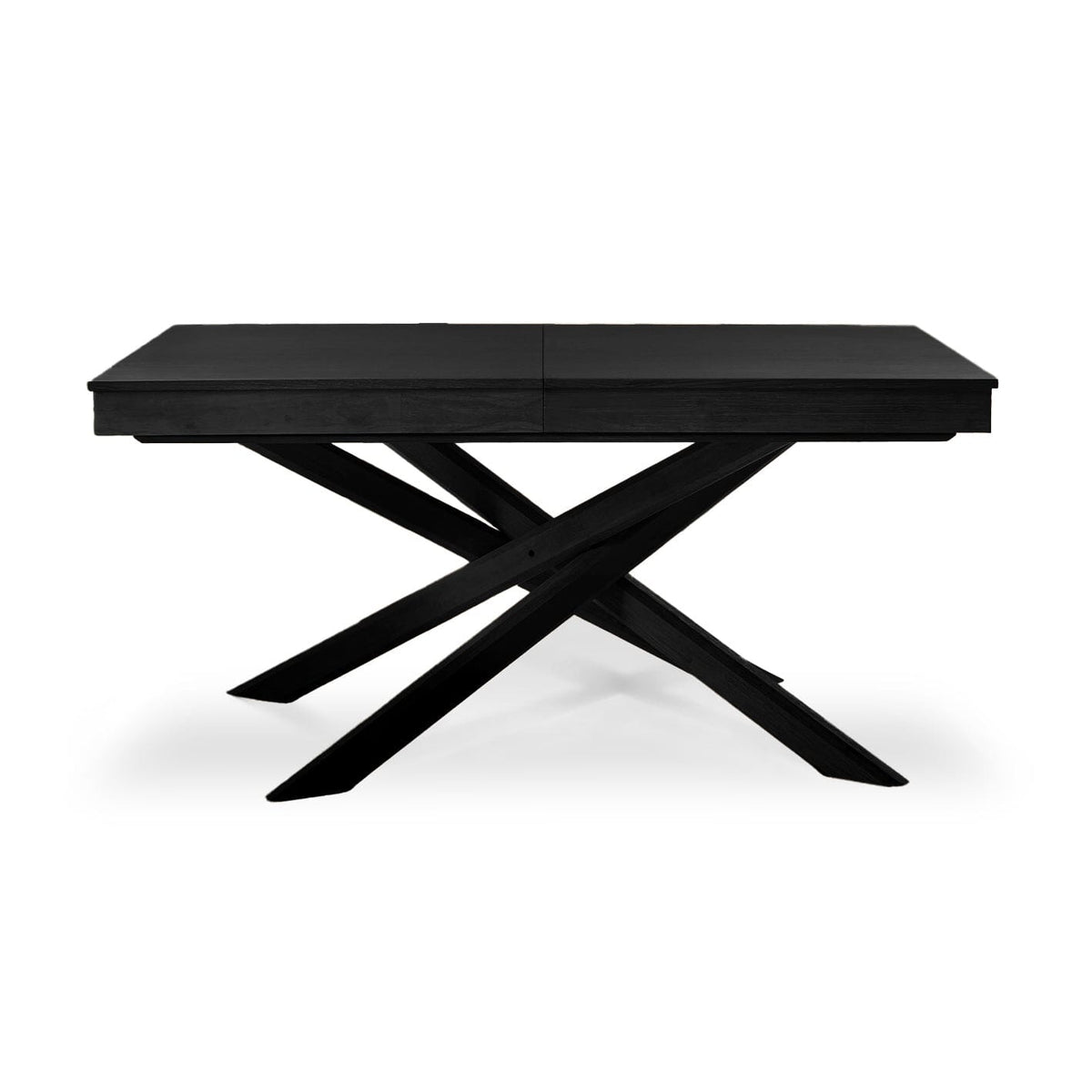Amelia Black Wood Dining Table - Extendable - Laura James 