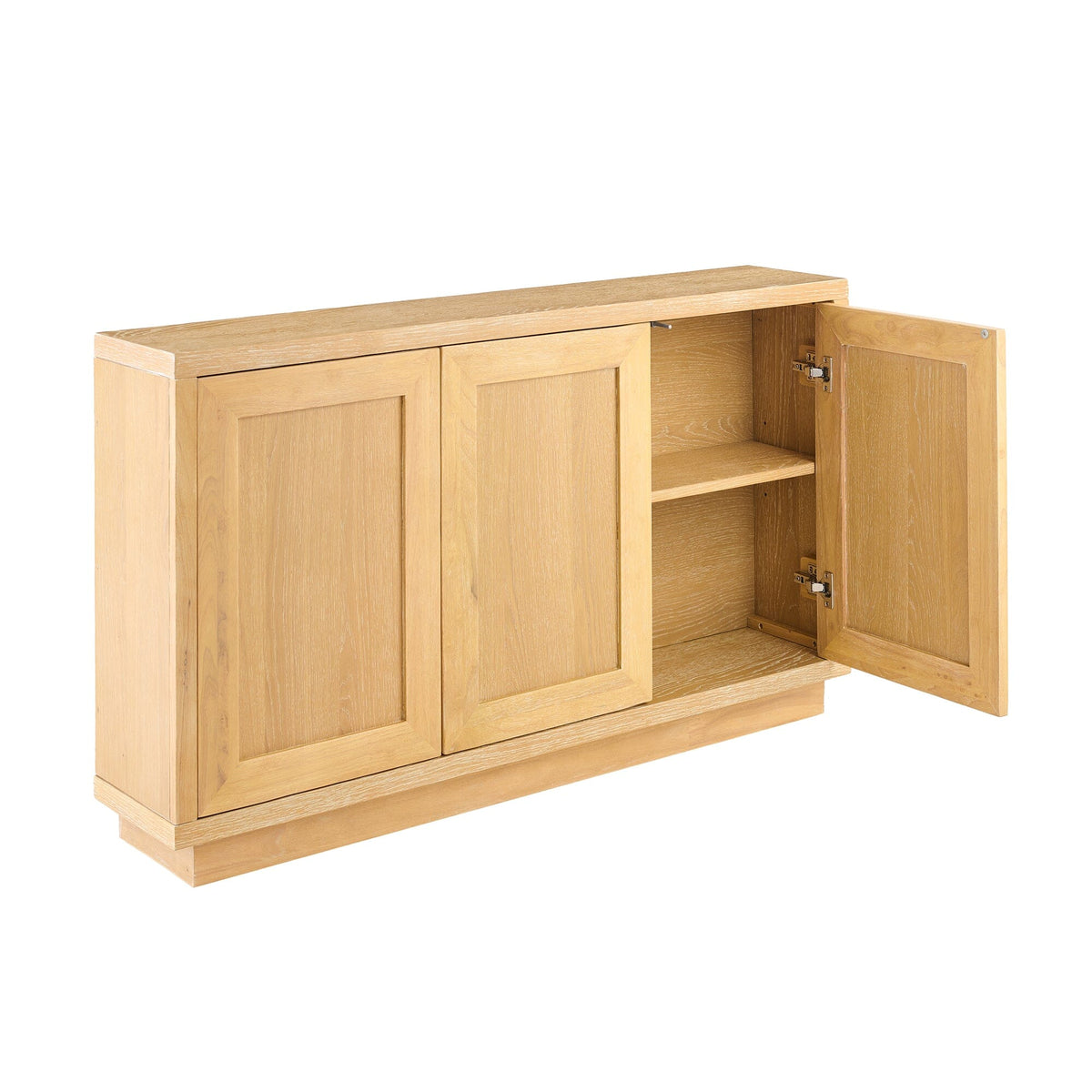 Astrid 3 Door Large Sideboard - Whitewash Oak - Laura James