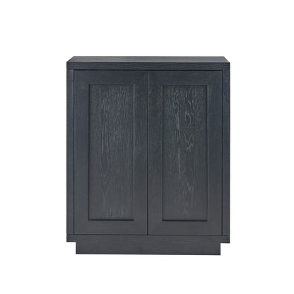 Astrid 2 Door Small Sideboard - Black Oak - Laura James