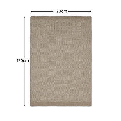 Atcham Sand Small Wool Rug - Laura James