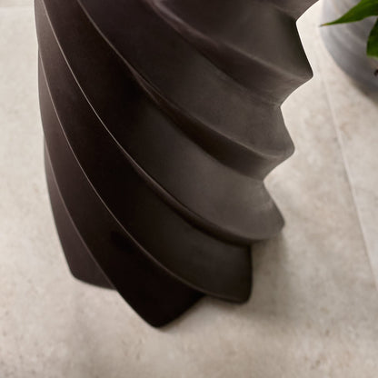 Bianca Concrete Side Table - Black - Laura James 